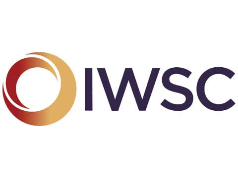 The IWSC (International Wine and Spirit Competition) logo, featuring a red-to-gold ring beside the letters IWSC in navy blue